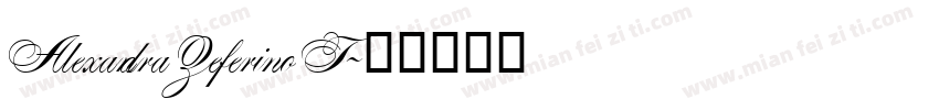 Alexandra Zeferino T字体转换